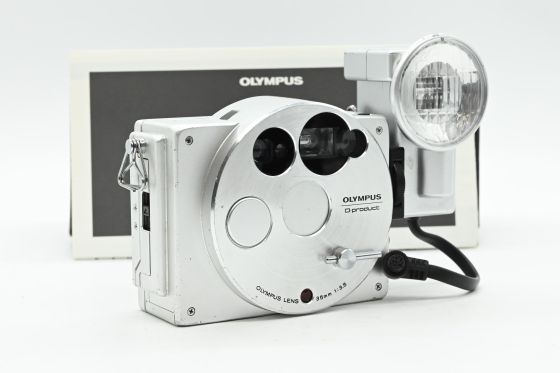 Olympus O Product 35mm Film Camera w/35mm f3.5 Lens