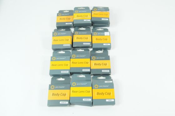 Lot of ProMaster Assorted Body & Rear Lens Caps