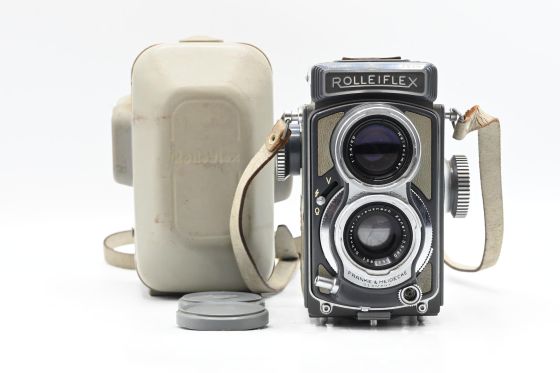 Rollei Rolleiflex 4x4 Baby Grey TLR Film Camera Gray