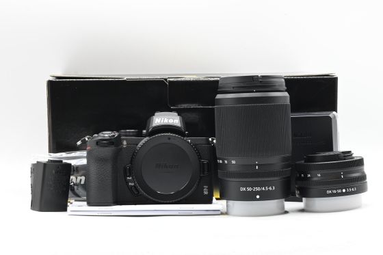 Nikon Z 50 DX 20.9 Mirrorless Camera w/ 16-50mm + 50-250mm Two Lens Kit