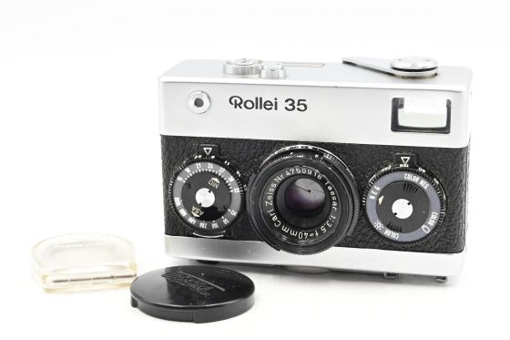 Rollei 35 Film Camera w/40mm f3.5 Lens, Germany Chrome