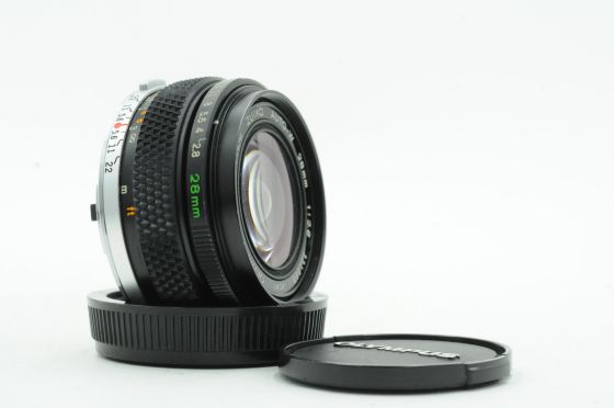 Olympus OM 28mm f2.8 MC Zuiko Auto W Lens