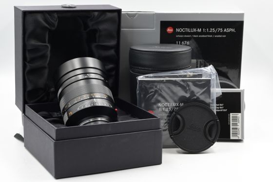 Leica 11676 75mm f1.25 ASPH Noctilux-M 6-Bit Lens