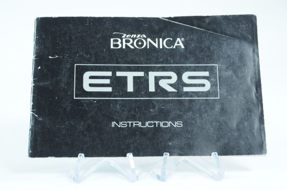 Zenza Bronica ETRS Instruction Owners Book Manual Guide