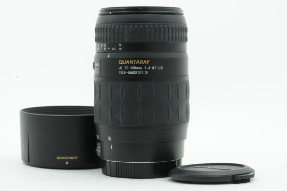 Quantaray AF 70-300mm f4-5.6 Tele-Macro LD Lens Canon EF