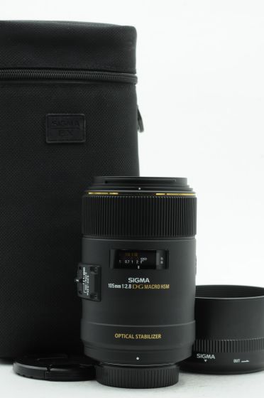 Sigma AF 105mm f2.8 EX DG Macro HSM OS Lens Nikon