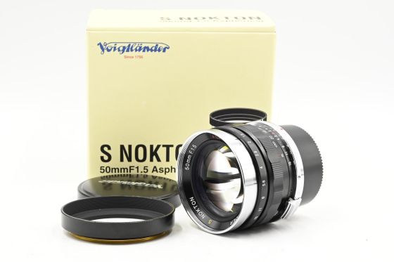 Voigtlander 50mm f1.5 S Nokton Lens for Nikon Rangefinder