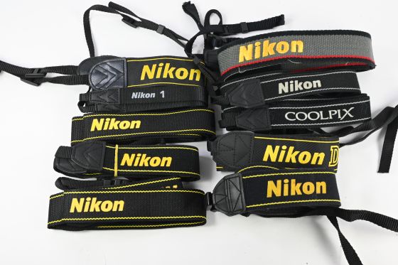 Lot of 10 Nikon SLR and/or DSLR Camera Neck Shoulder Straps
