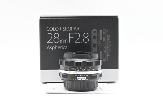 Voigtlander 28mm f2.8 Color Skopar SLIIs Lens for Nikon