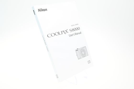 Nikon Coolpix S8000 User's Manual Guide book