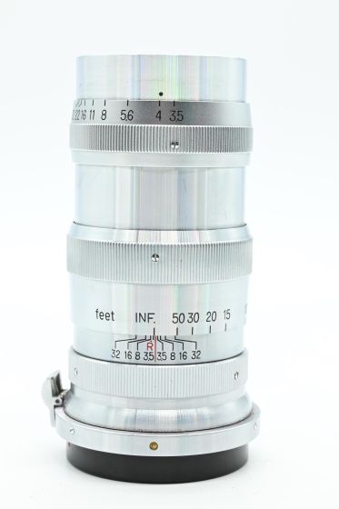 Nikon Nikkor 13.5cm 135mm f3.5 Q.C. Nippon Kogaku Lens Chrome Japan