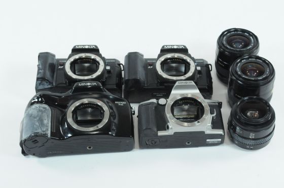 Lot of for Minolta Auto Focus SLR Lenses & Camera Bodies