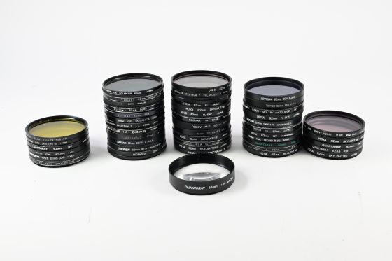 Lot of Assorted 62mm Lens Filters