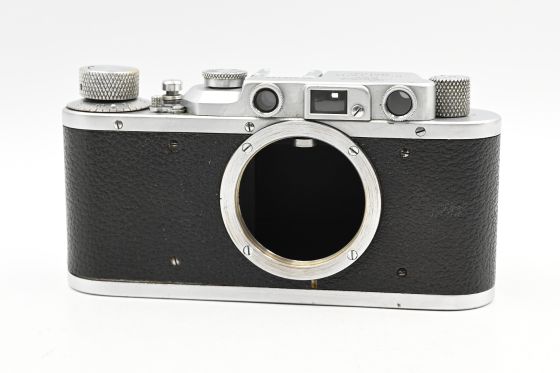 Leica II (Model D) Chrome Rangefinder Film Camera Body LTM M39 *Read