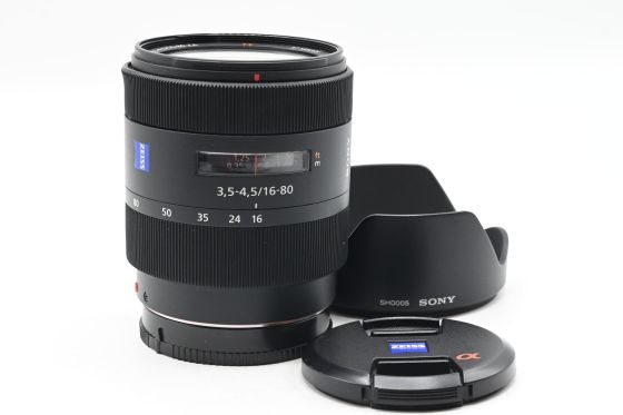 Sony DT 16-80mm f3.5-4.5 Vario Sonnar ZA T* Lens SAL1680Z A Mount