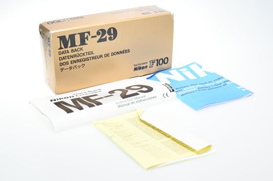 Nikon MF-29 Film Data Back Box Only w/ Instructions