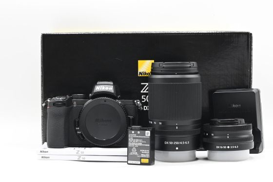 Nikon Z 50 DX 20.9 Mirrorless Camera w/ 16-50mm + 50-250mm Two Lens Kit