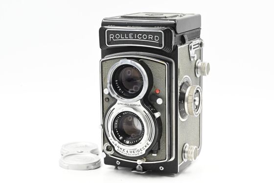 Rolleicord VB White Face Gray Grey TLR Film Camera w/75mm Lens