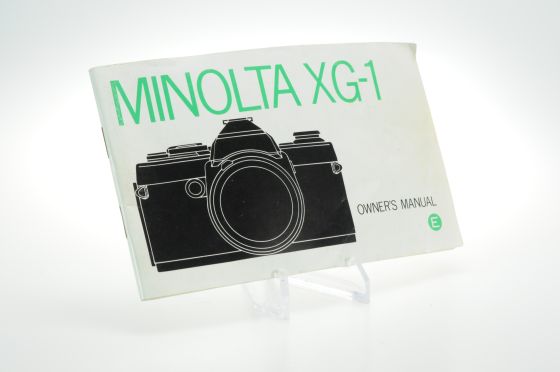 Minolta XG-1 Owner's Manual Instruction Guide
