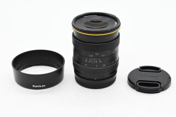 Kamlan 28mm f1.4 Fujifilm Fuji X Manual Focus Lens