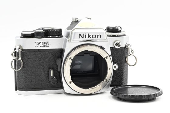 Nikon FE2 SLR Film Camera Body Chrome