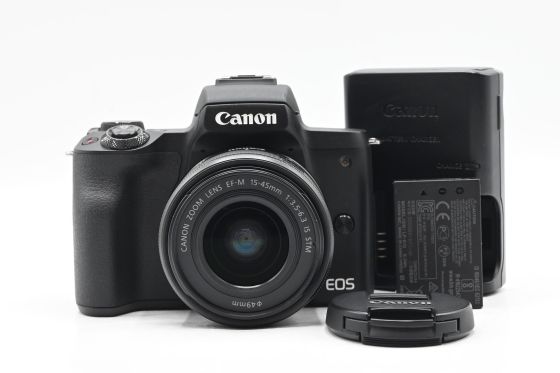 Canon EOS M50 Mirrorless 24.1MP Digital Camera Kit w/ 15-45mm Zoom Lens