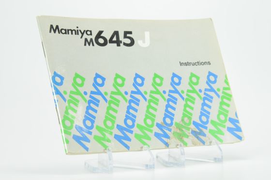 Mamiya M645 J Instruction Manual