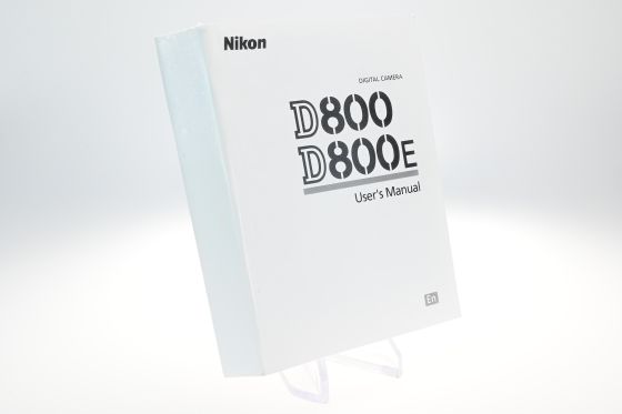 Nikon D800 D800E User Manual Guide Instruction Operator Manual