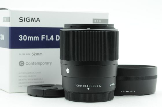 Sigma AF 30mm f1.4 Contemporary DC DN Lens Fuji X-Mount
