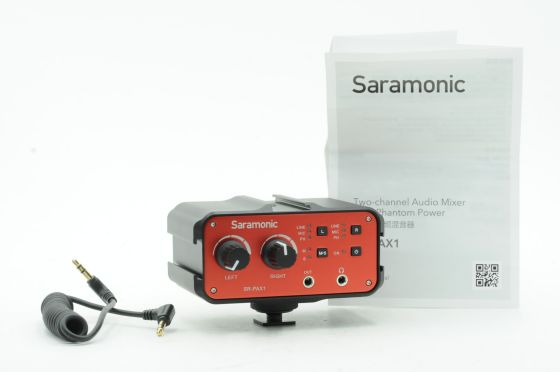 Saramonic SR-PAX1 Two-Channel Audio Mixer With Phantom Power