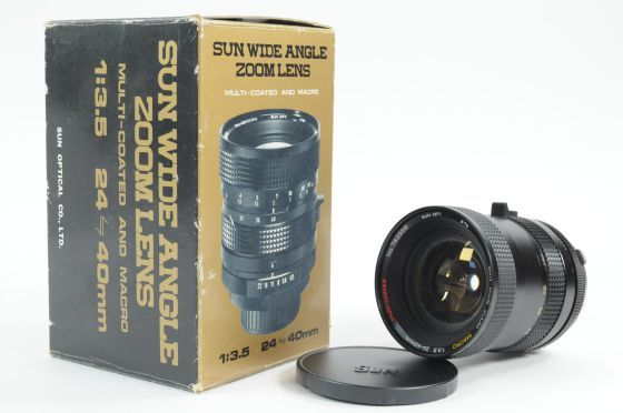 Sun Optical 24-40mm f/3.5 Wide Angle Zoom Lens for Olympus