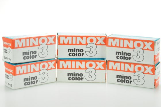 Lot of Vintage Minox Mino 3 Color Films