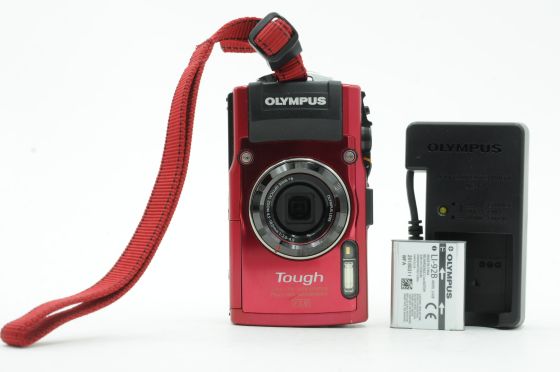 Olympus Stylus Tough TG-4 16MP Digital Camera w/4x Zoom Red