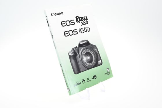 Canon EOS Rebel XSi/450D Camera Instruction User Manual