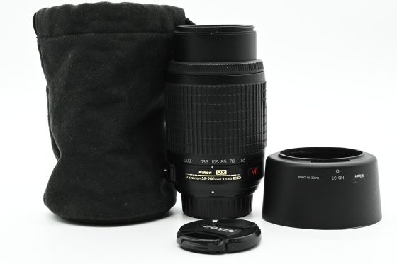 Nikon Nikkor AF-S 55-200mm f4-5.6 G ED DX VR IF Lens AFS